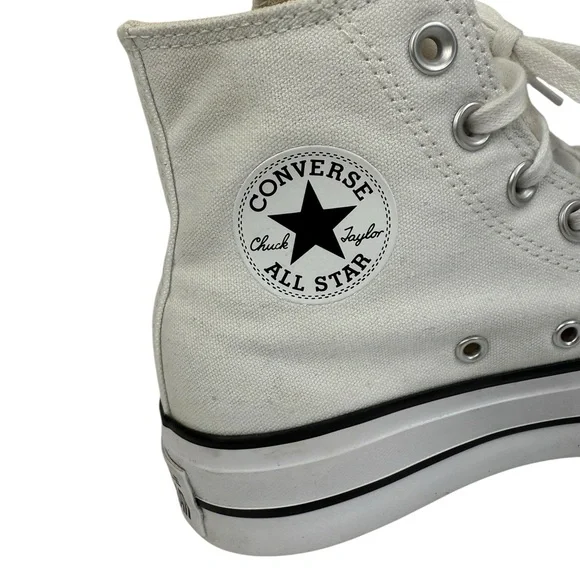 Converse Kids Chuck Taylor All Star Lift Platform Canvas High-Top Sneakers - Picture 9 of 15